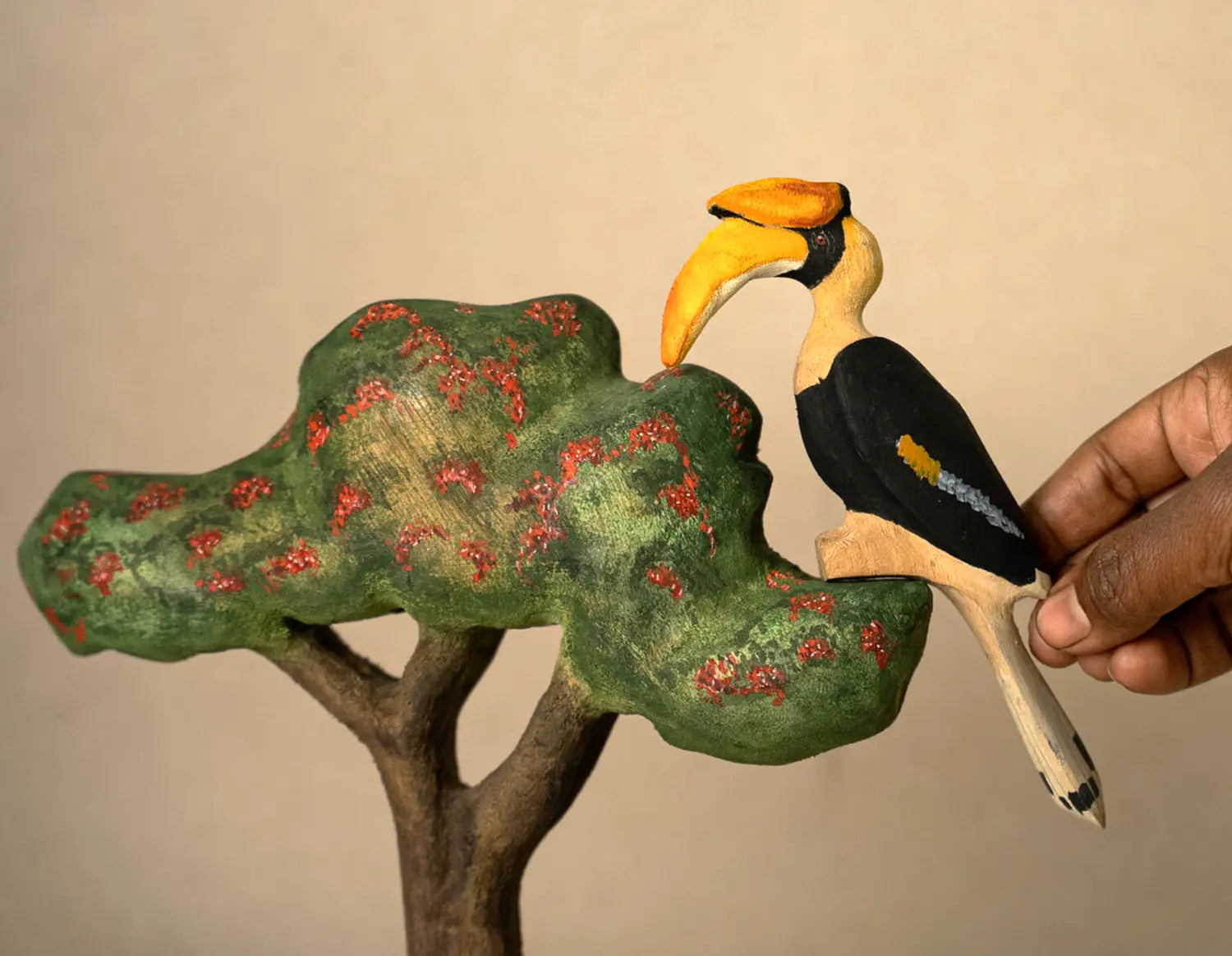 Wooden Bird Hornbill