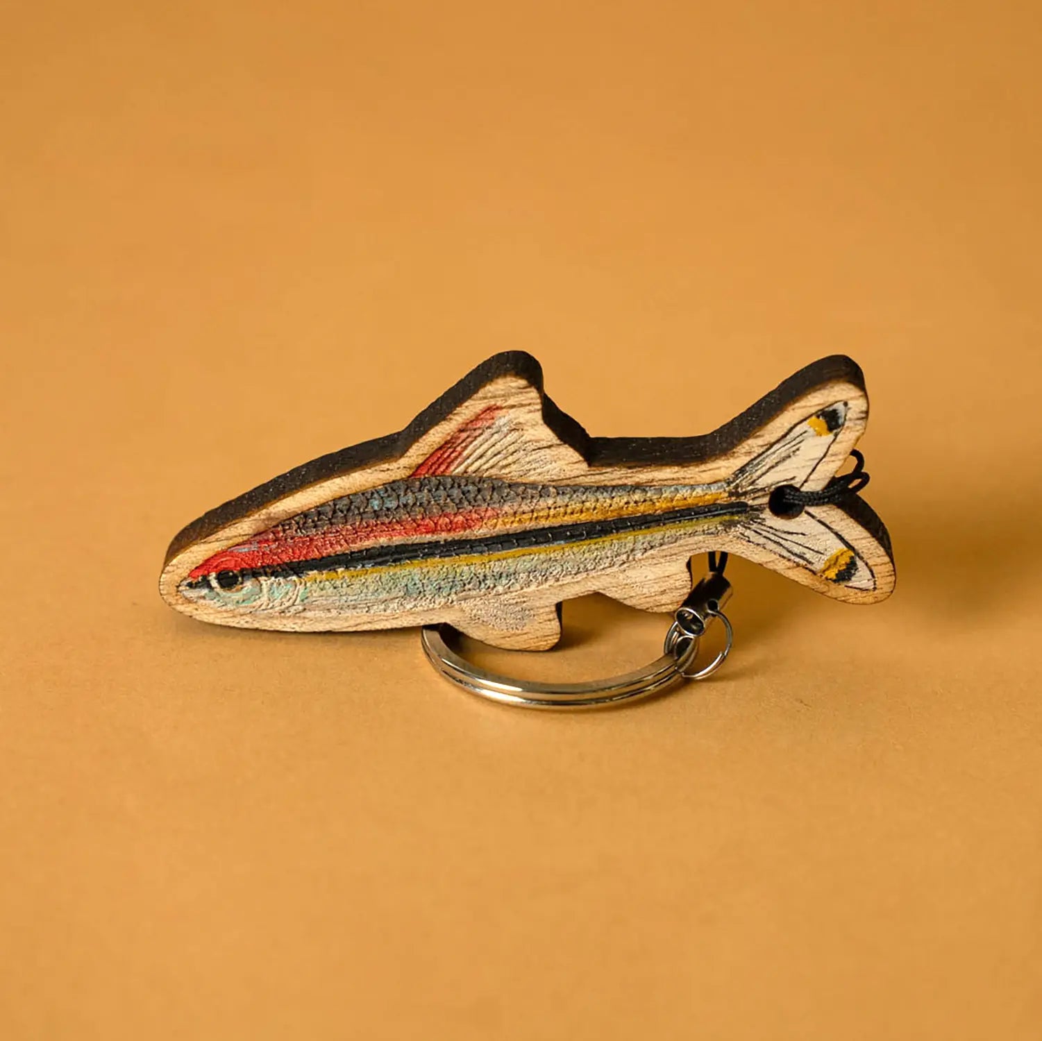 Miss kerala fish Hand-Painted Keychain