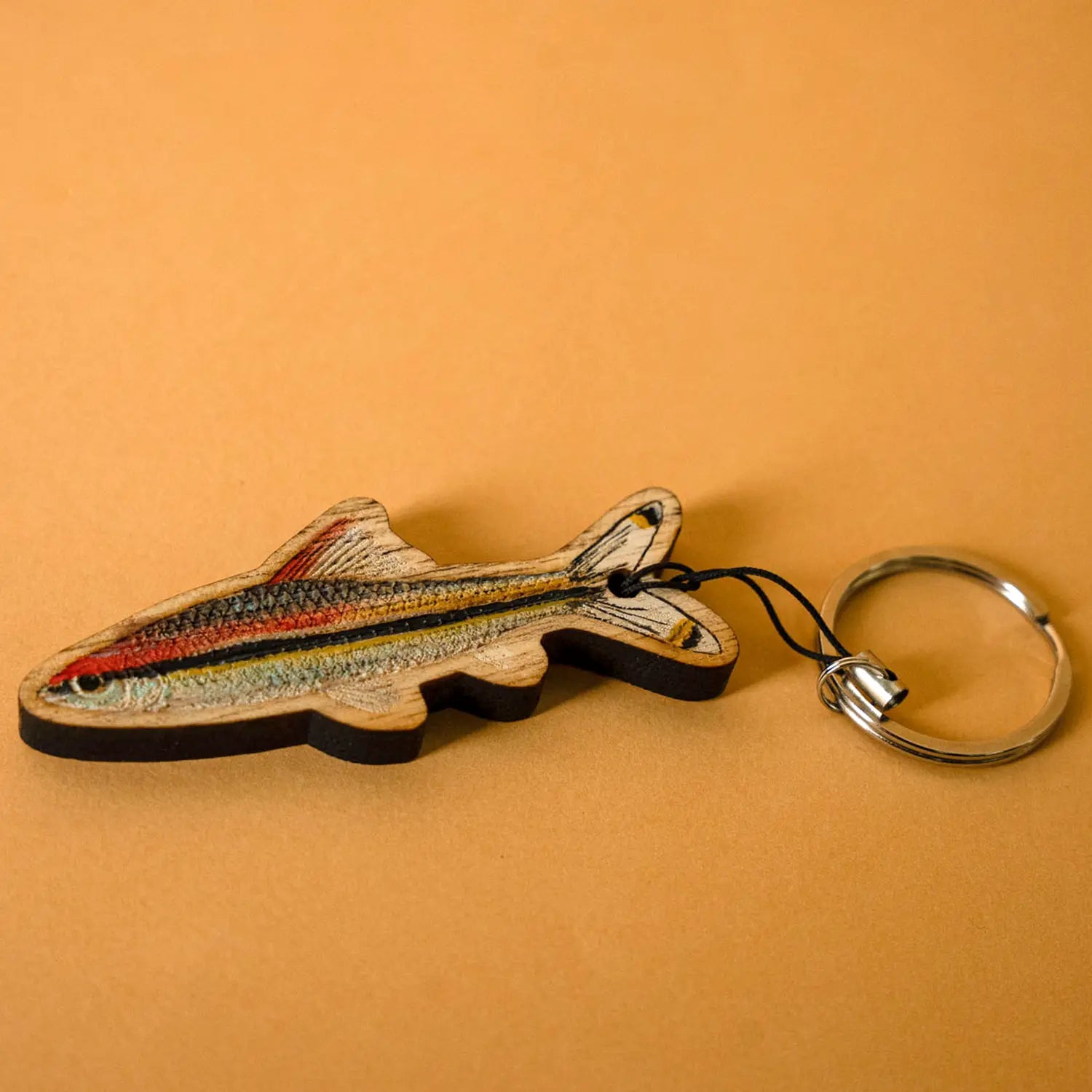 Miss kerala fish Hand-Painted Keychain