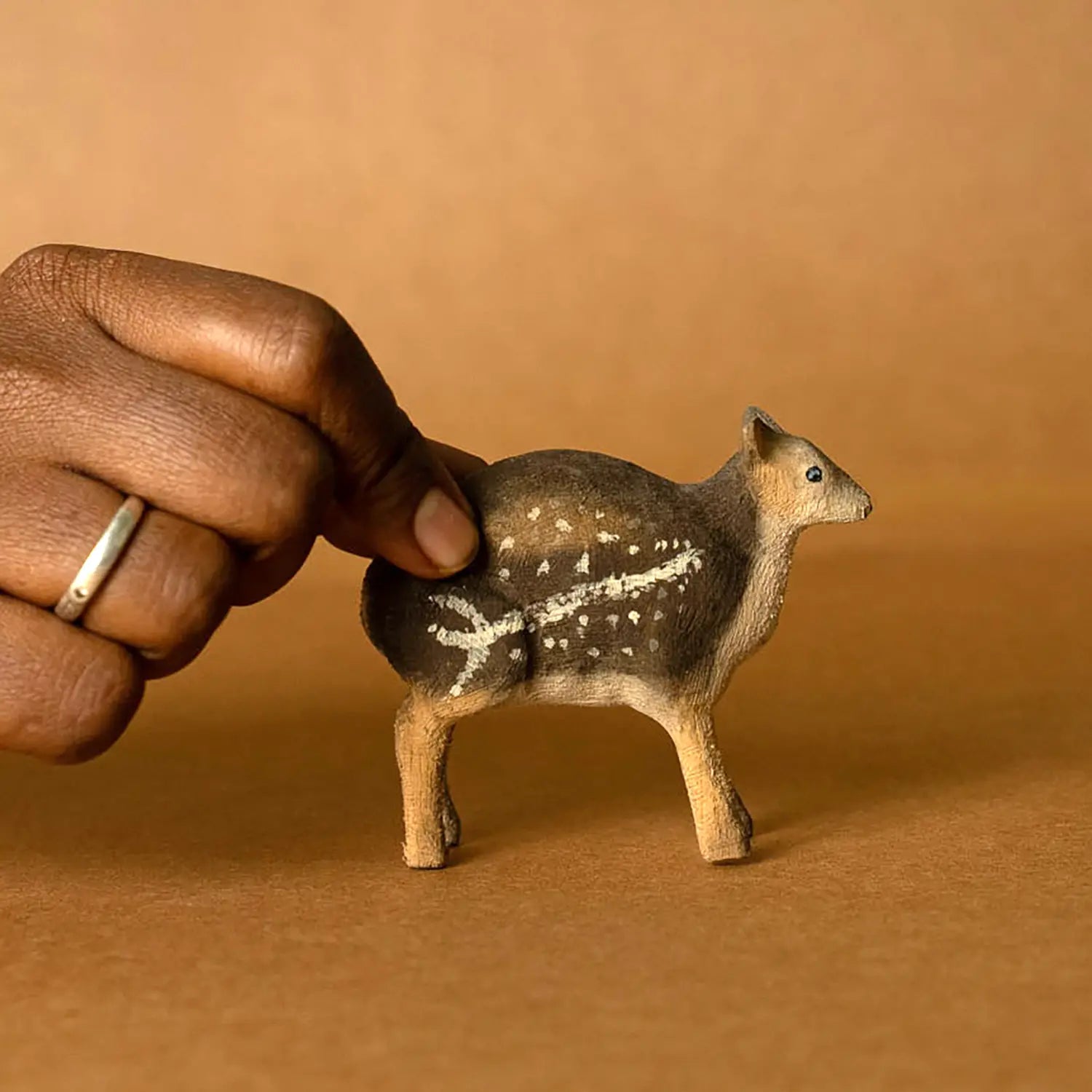 Wooden Animal Mouse Deer