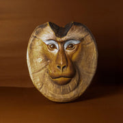 Northern Pig Tailed  Macaque Hand-Carved Mask
