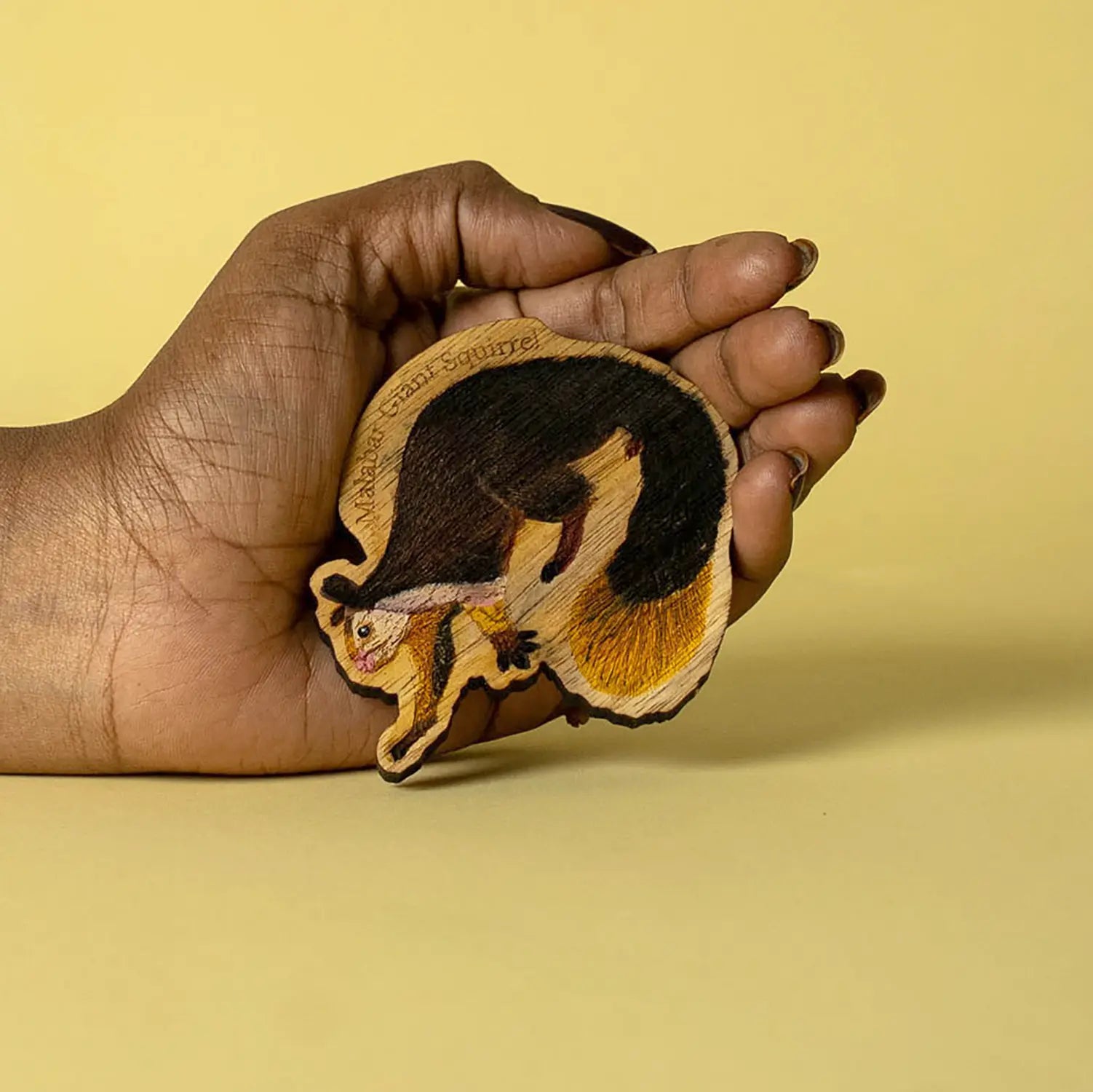 Malabar Squrriel Wooden Magnet