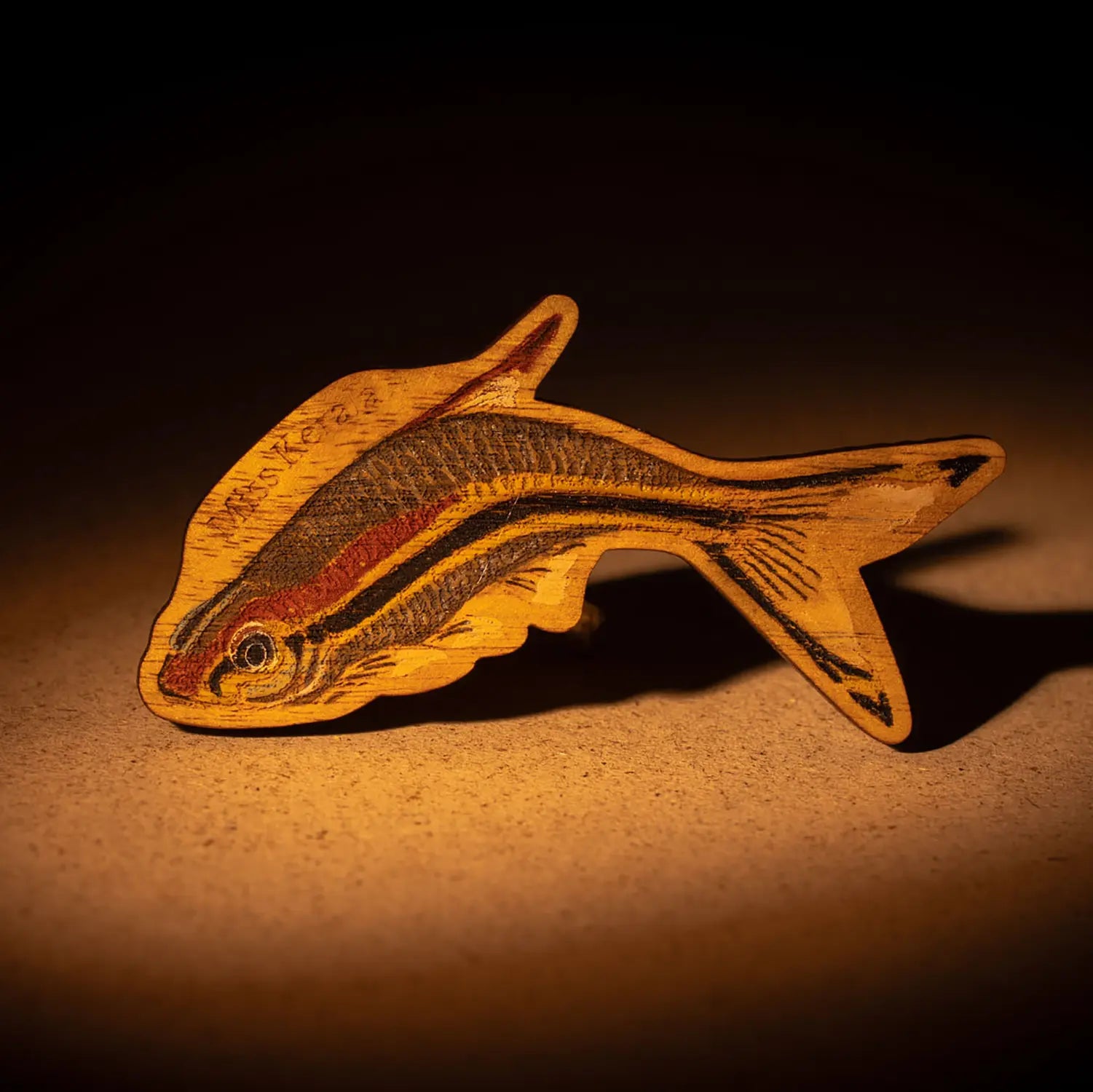 Miss Kerala Fish Wooden Magnet