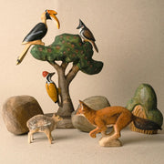 Nilgiri Forest Wooden Set - Rhododendron Tree (Set of 5 Animals)