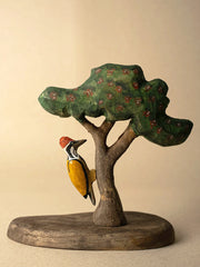 Wooden Bird Woodpecker Male